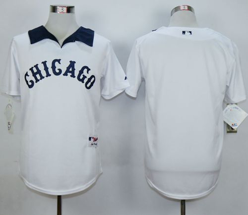 White Sox Blank White 1976 Turn Back The Clock Stitched MLB Jersey - Click Image to Close